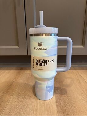 Stanley Quencher H2.0 Tumbler - Pastel Multi with Light Blue Handle